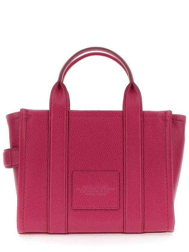 Small Leather Tote Bag Lipstick Pink - MARC JACOBS - BALAAN 5