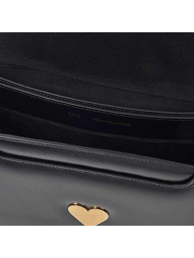 Heart Logo Shoulder Bag Black - AMI - BALAAN 9