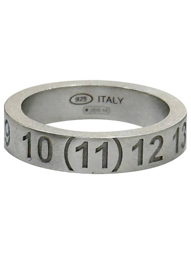 Numerical Engraved Logo Ring Silver - MAISON MARGIELA - BALAAN 2