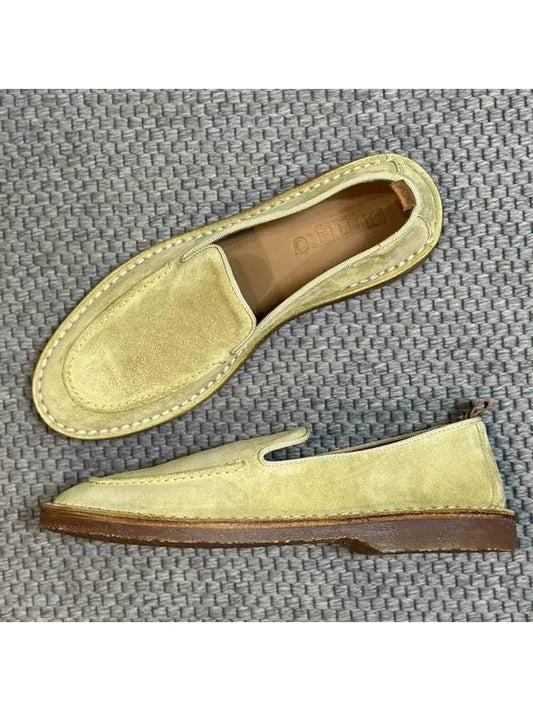 Argentario Suede Loafers Beige - BUTTERO - BALAAN 2