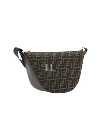 Melon FF Jacquard Small Shoulder Bag Brown - FENDI - BALAAN 2