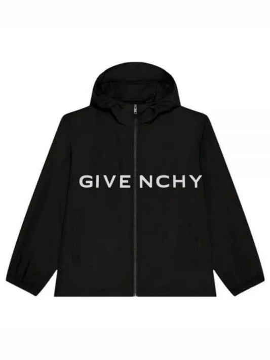 Maxi Logo Windbreaker Black - GIVENCHY - BALAAN 2