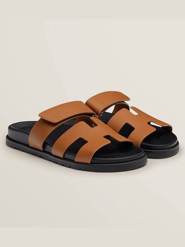 Chypre Women s Sandals Natural Black - HERMES - BALAAN 1