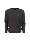 Logo Crew Neck Wool Knit Top Navy - POLO RALPH LAUREN - BALAAN 2