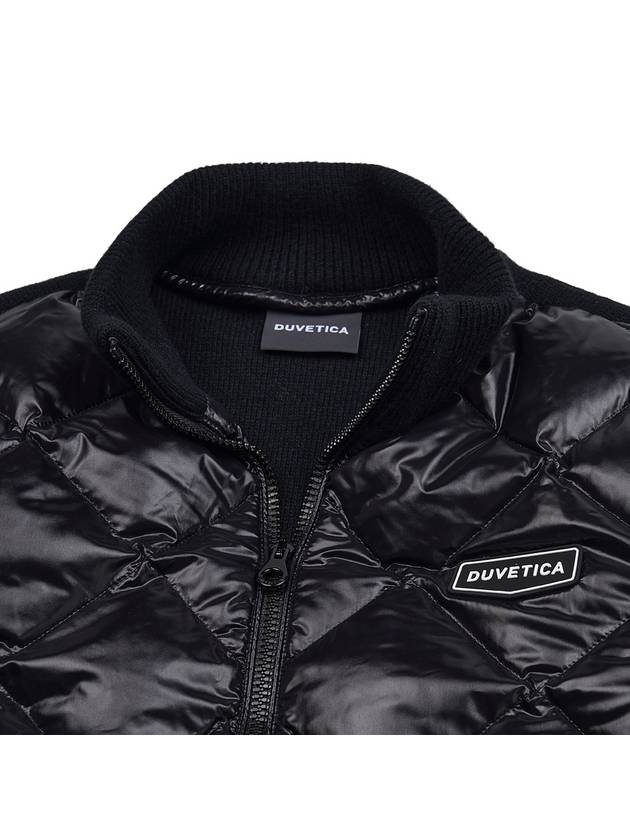 African Logo Quilted Down Jacket Black - DUVETICA - BALAAN 9