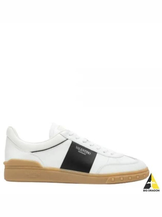 Up Village Low-Top Sneakers White Black - VALENTINO - BALAAN 2