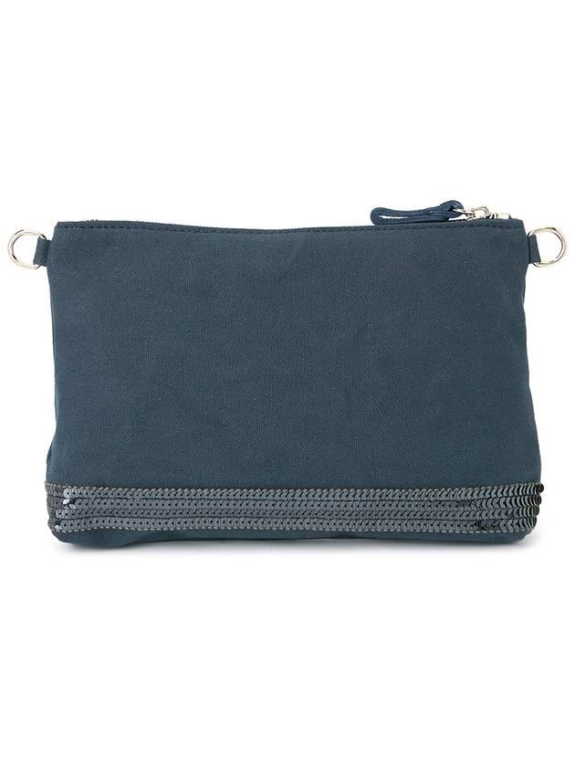 Women's Zipper Clutch Bag Navy - VANESSA BRUNO - BALAAN 4