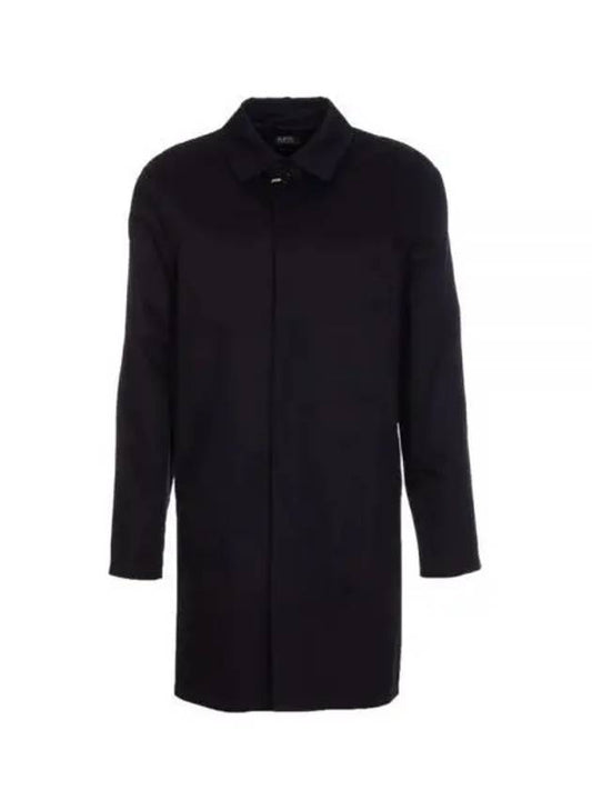 Ville Cotton Gavardin Single Coat Navy - A.P.C. - BALAAN 2