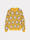 Boke Flower All-Over Cotton Knit Top Yellow - KENZO - BALAAN 3