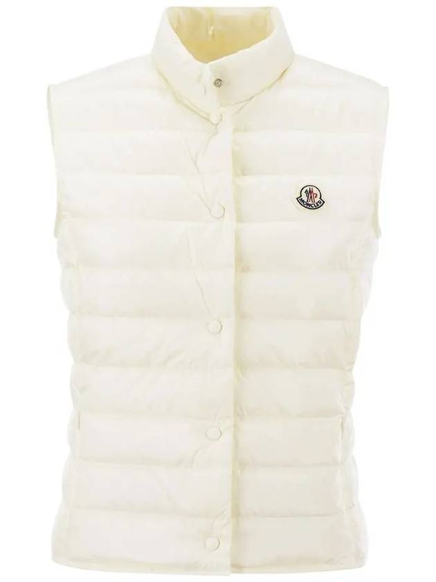 Liane Logo Patch Down Vest White - MONCLER - BALAAN 6