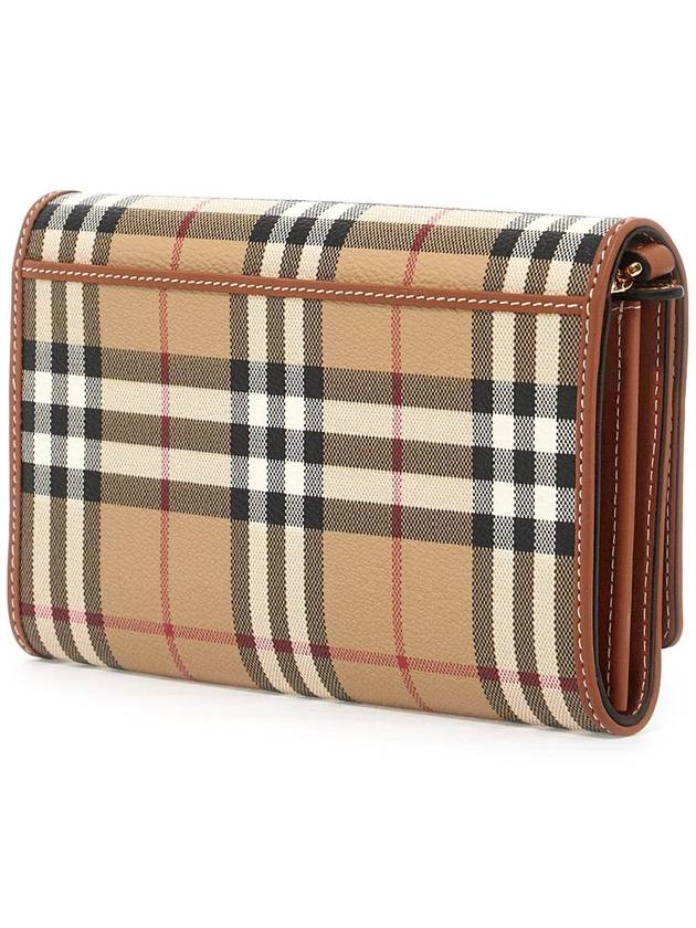 Check Chain Strap Long Wallet Beige - BURBERRY - BALAAN 3