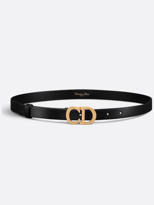 Saddle 20mm Ultrasmooth Calfskin Leather Belt Black - DIOR - BALAAN 3