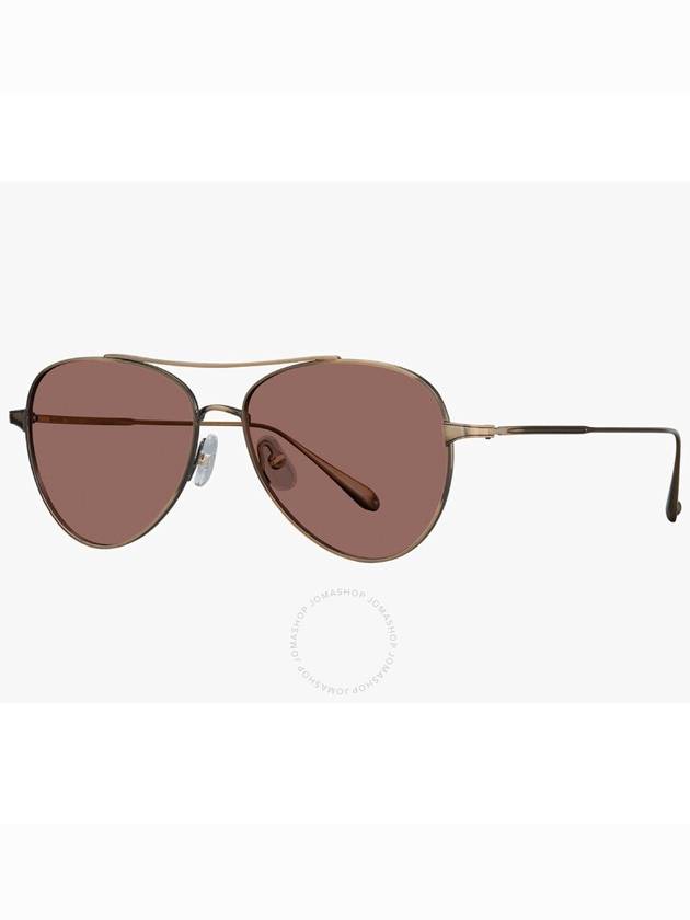 Garrett Leight CULVER SUN Semi-Flat Redwood Pilot Sunglasses 4039 BG/SFRW 56 - GARRETT LEIGHT - BALAAN 2