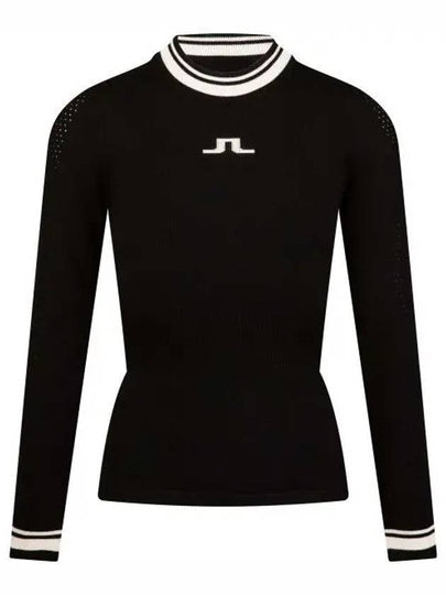 Bree Ribbed Waist Knit Top Black - J.LINDEBERG - BALAAN 2