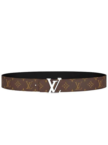 Men's LV Initial Reversible Monogram Belt Brown - LOUIS VUITTON - BALAAN.