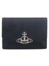 ORB Plaque Half Wallet Black - VIVIENNE WESTWOOD - BALAAN 2