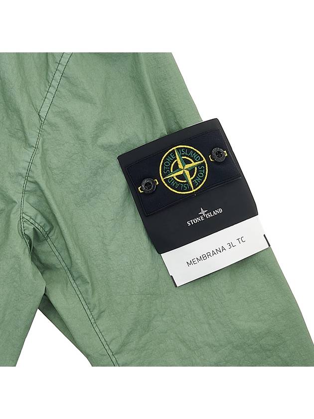 Wappen Patch Nylon Hooded  Jacket Green - STONE ISLAND - BALAAN 6