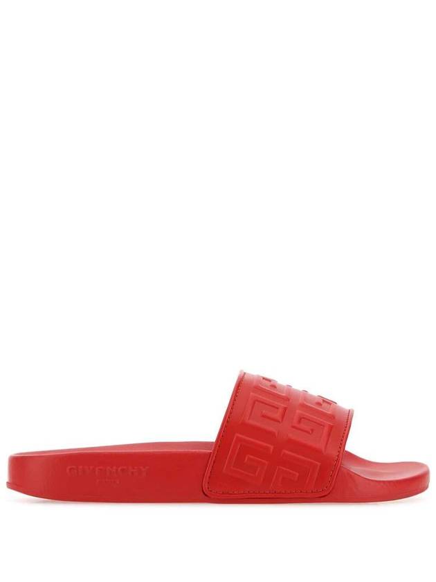 Emboss 4G Lambskin Slippers Red - GIVENCHY - BALAAN 2