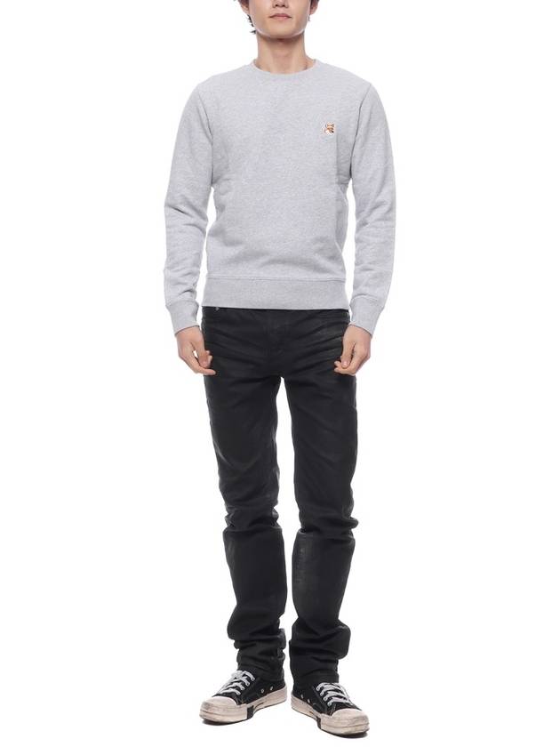 Fox Head Patch Regular Sweatshirt Light Grey Melange - MAISON KITSUNE - BALAAN 4