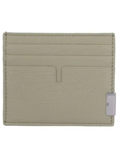 Tall B-Cut Leather Card Wallet Green - BURBERRY - BALAAN 2