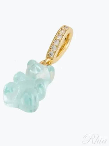 Nostalgia Bear MEDI TerraNEAN Pave Connector Mediterranean Gold Pendant Charm - CRYSTAL HAZE - BALAAN 1