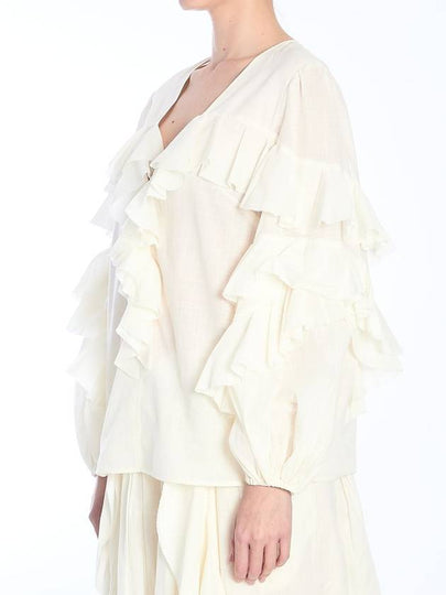 Ivory Blouse - ZIMMERMANN - BALAAN 2