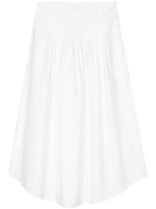 Olympia Midi Pleated Skirt White - A.P.C. - BALAAN 1