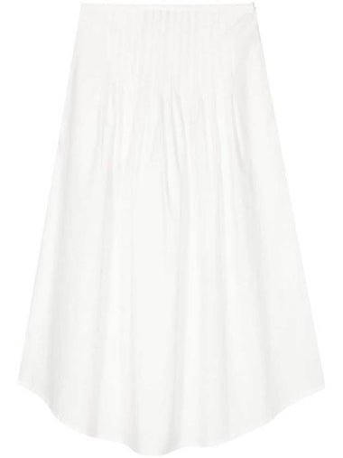 Olympia Midi Pleated Skirt White - A.P.C. - BALAAN 1