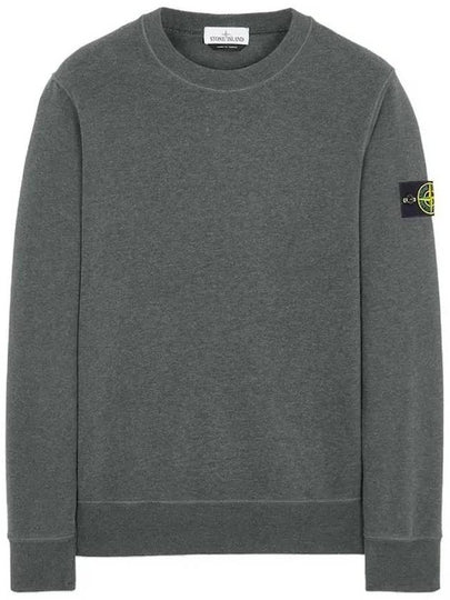 Wappen Patch Crewneck Sweatshirt Charcoal - STONE ISLAND - BALAAN 2