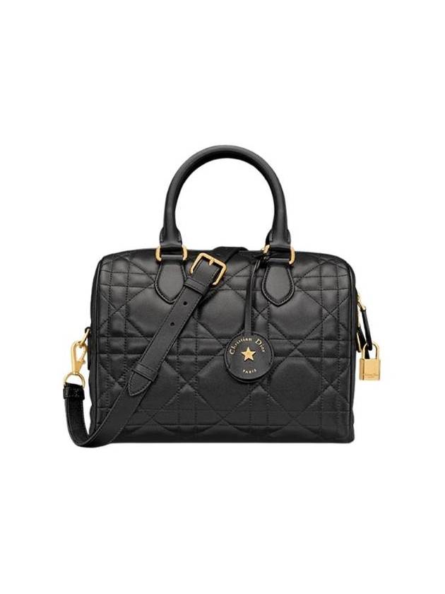 Groove 25 Macrocannage Calfskin Tote Bag Black - DIOR - BALAAN 1