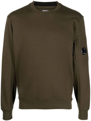 Diagonal Raised Fleece Sweatshirt Green - CP COMPANY - BALAAN 1