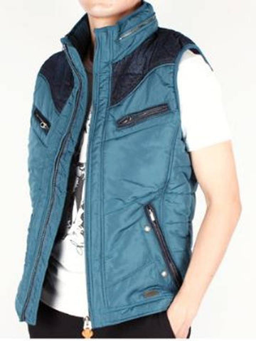 Men WEMIL denim washing color combination vest 8DK - DIESEL - BALAAN 1