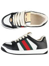 Women's Screener Low Top Sneakers Black - GUCCI - BALAAN 2