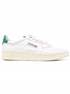 Medalist Green Tab Leather Low Top Sneakers White - AUTRY - BALAAN 2