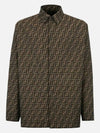Men's Long Sleeve Shirt Brown - FENDI - BALAAN 3