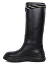 Women's D Racer Calfskin Long Boots Black - DIOR - BALAAN.