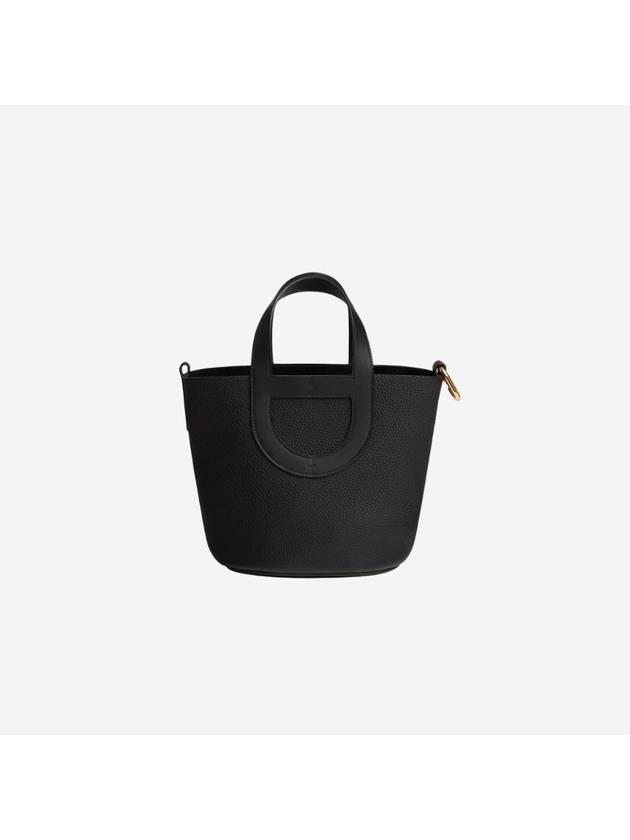 In The Loop 18 Bag Clemence Swift Gold Hardware Noir - HERMES - BALAAN 1