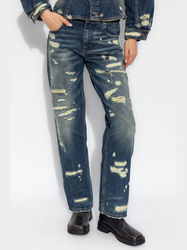 Marc Jacobs Jeans With Distressing, Women's, Navy Blue - MARC JACOBS - BALAAN 3