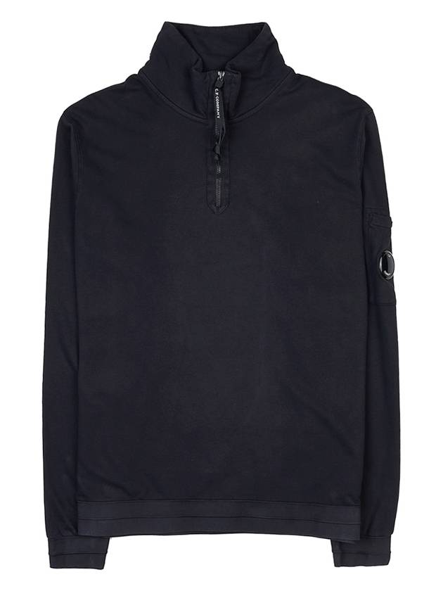 Lens Wappen Half Zip Sweatshirt Black - CP COMPANY - BALAAN 11