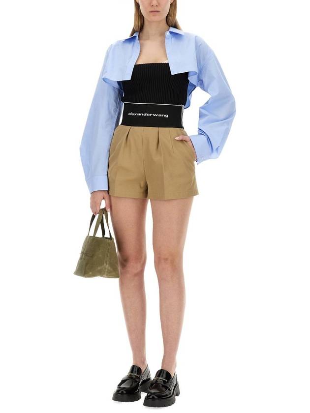 Alexander Wang Safari" Shorts With Logo - ALEXANDER WANG - BALAAN 2