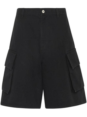 Denim Cargo Shorts Black - JW ANDERSON - BALAAN 1