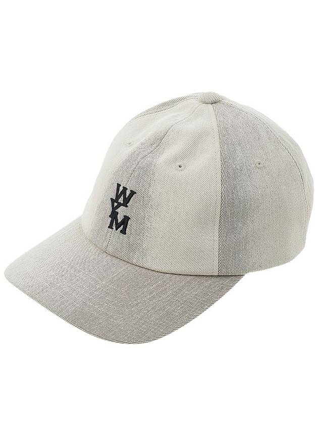 Denim Logo Ball Cap Ivory - WOOYOUNGMI - BALAAN 1