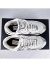 Fabric Laminated Low Top Sneakers Silver - CHANEL - BALAAN 9