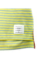 Striped Jersey Pocket Short Sleeve T-Shirt Green Yellow - THOM BROWNE - BALAAN 5