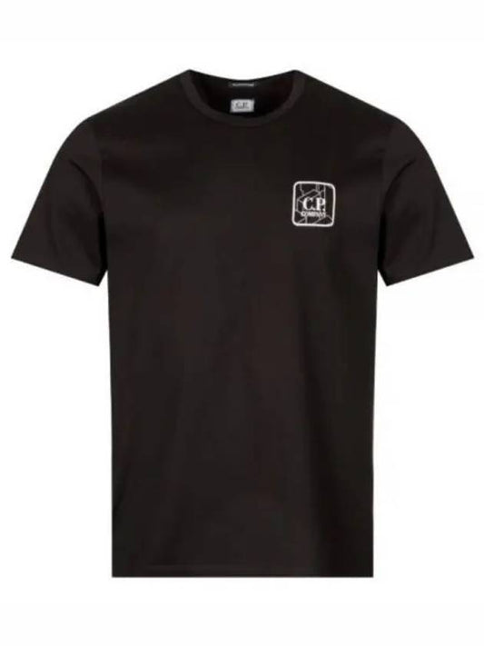 Prism Logo Short Sleeve T-Shirt Black - CP COMPANY - BALAAN 2