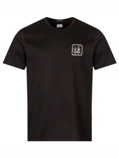 Prism Logo Short Sleeve T-Shirt Black - CP COMPANY - BALAAN 2