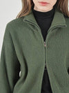 Modal Knit Zip up Cardigan Green - CHANCE'S NOI - BALAAN 4