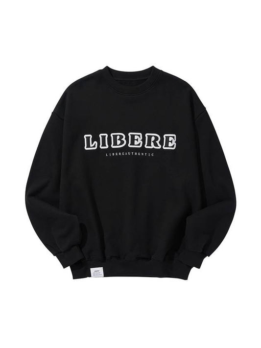 LOGO SWEATSHIRT BLACK - LIBERE - BALAAN 1