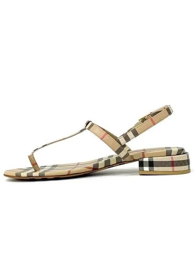 Vintage Check Lambskin Sandals Archive Beige - BURBERRY - BALAAN 4