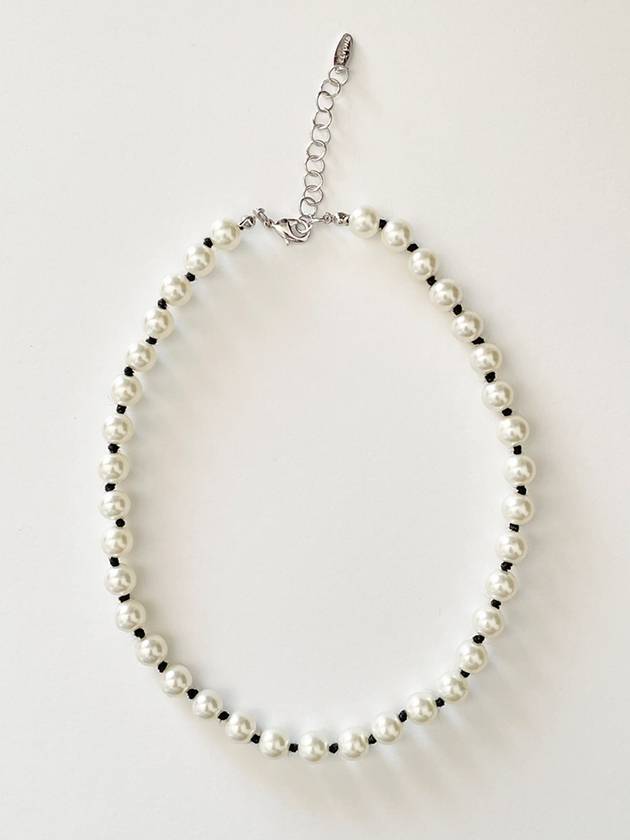 Color Pearls Color Pearl Necklace Black - ELYONA - BALAAN 1